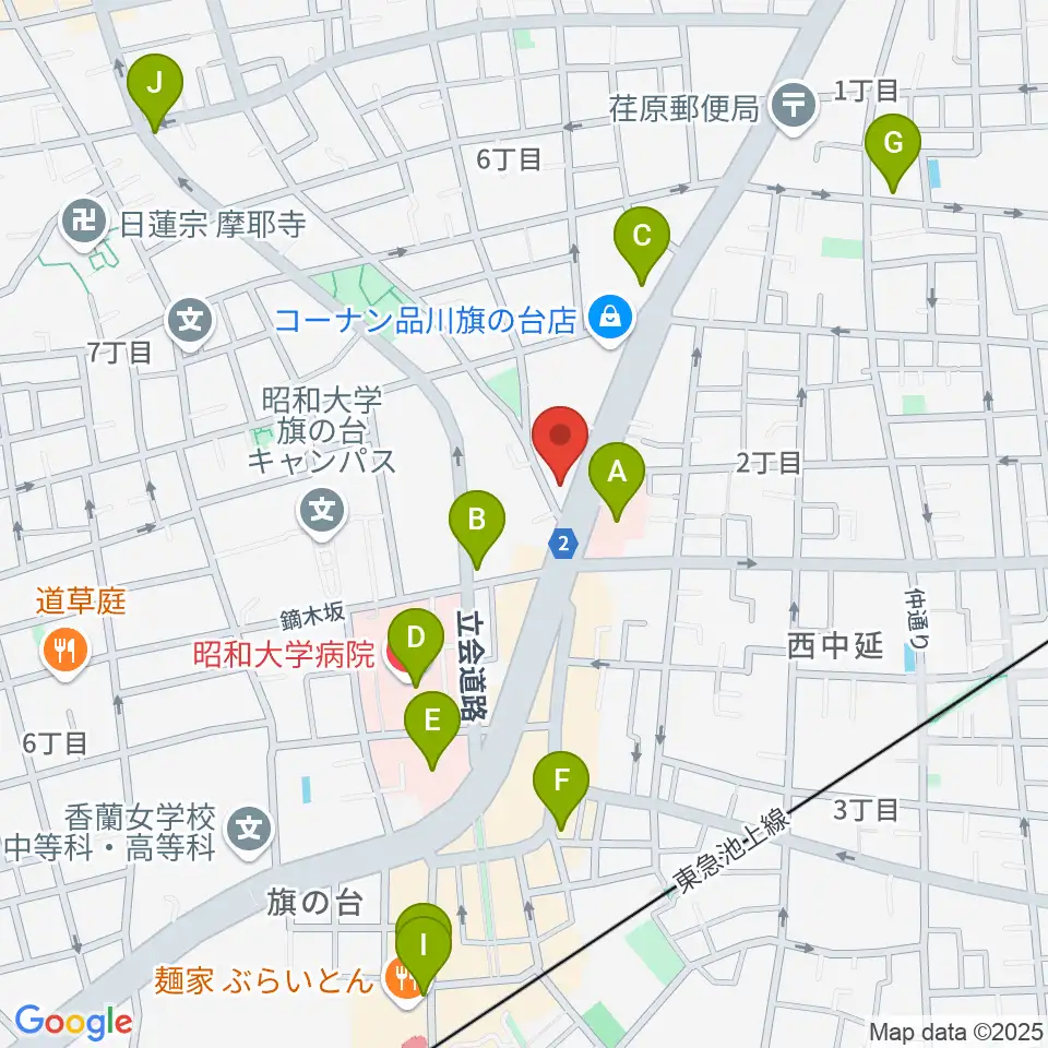 上條ホール周辺のコンビニエンスストア一覧地図