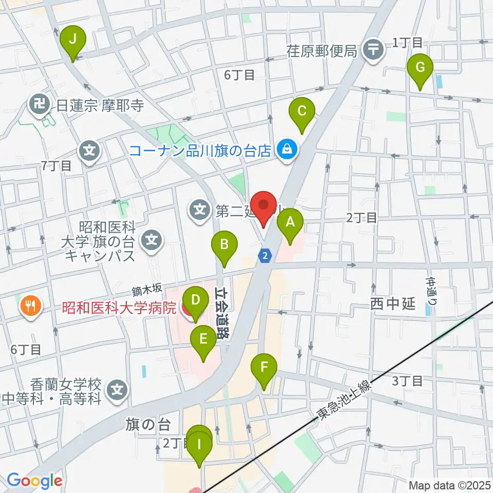 上條ホール周辺のコンビニエンスストア一覧地図
