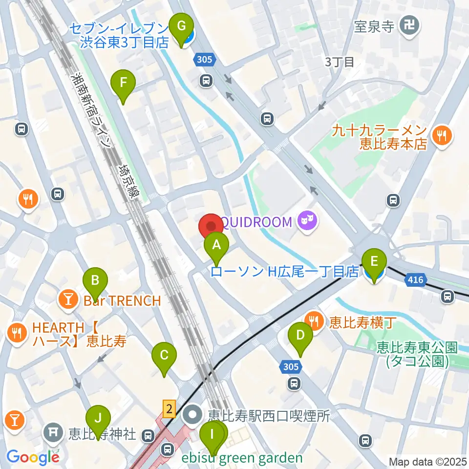 シアター・アルファ東京周辺のコンビニエンスストア一覧地図