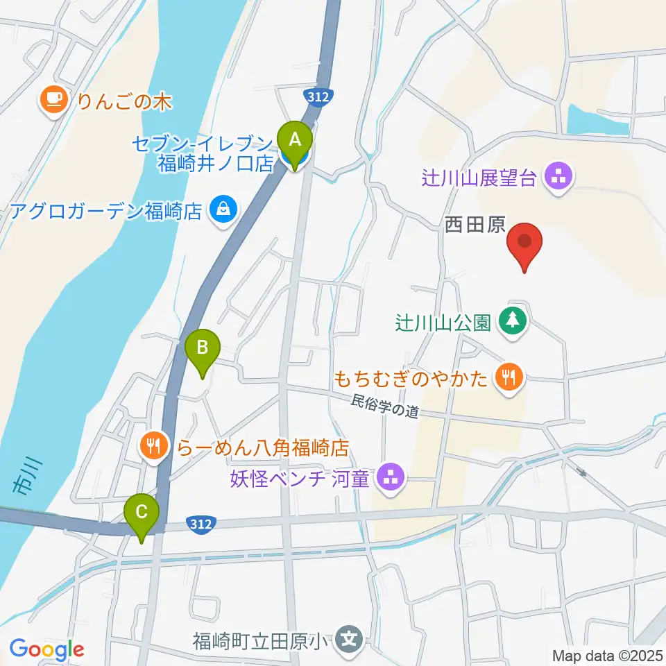 福崎町立柳田國男・松岡家記念館周辺のコンビニエンスストア一覧地図
