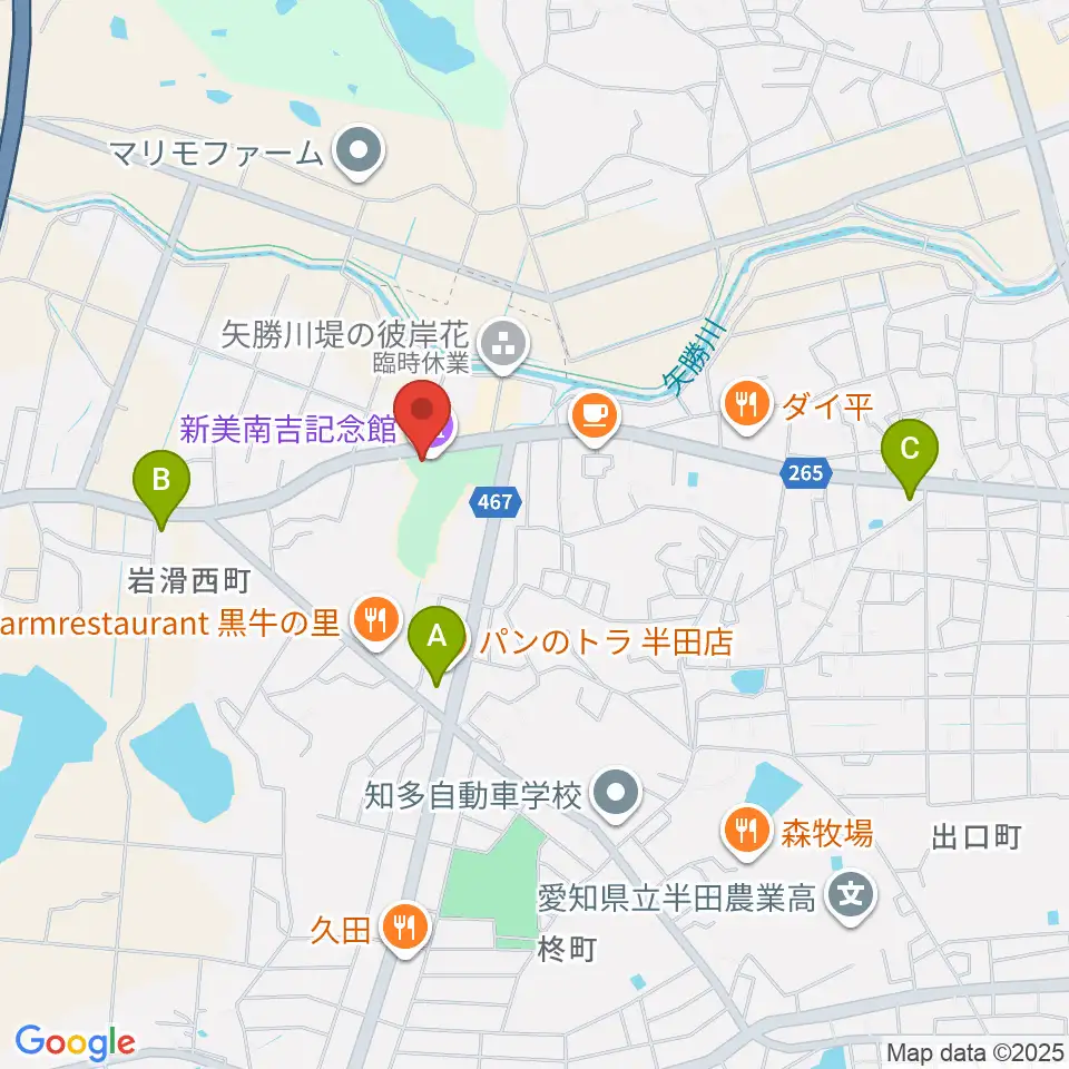 新美南吉記念館周辺のコンビニエンスストア一覧地図