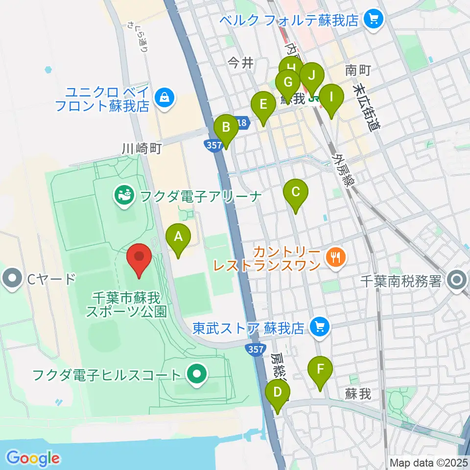 フクダ電子スクエア周辺のコンビニエンスストア一覧地図