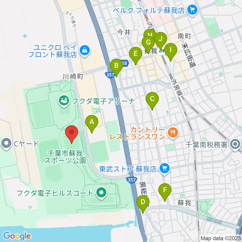 フクダ電子スクエア周辺のコンビニエンスストア一覧地図
