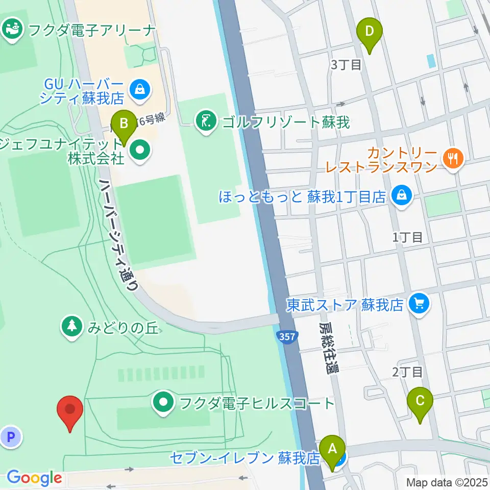 フクダ電子ボードエリア周辺のコンビニエンスストア一覧地図
