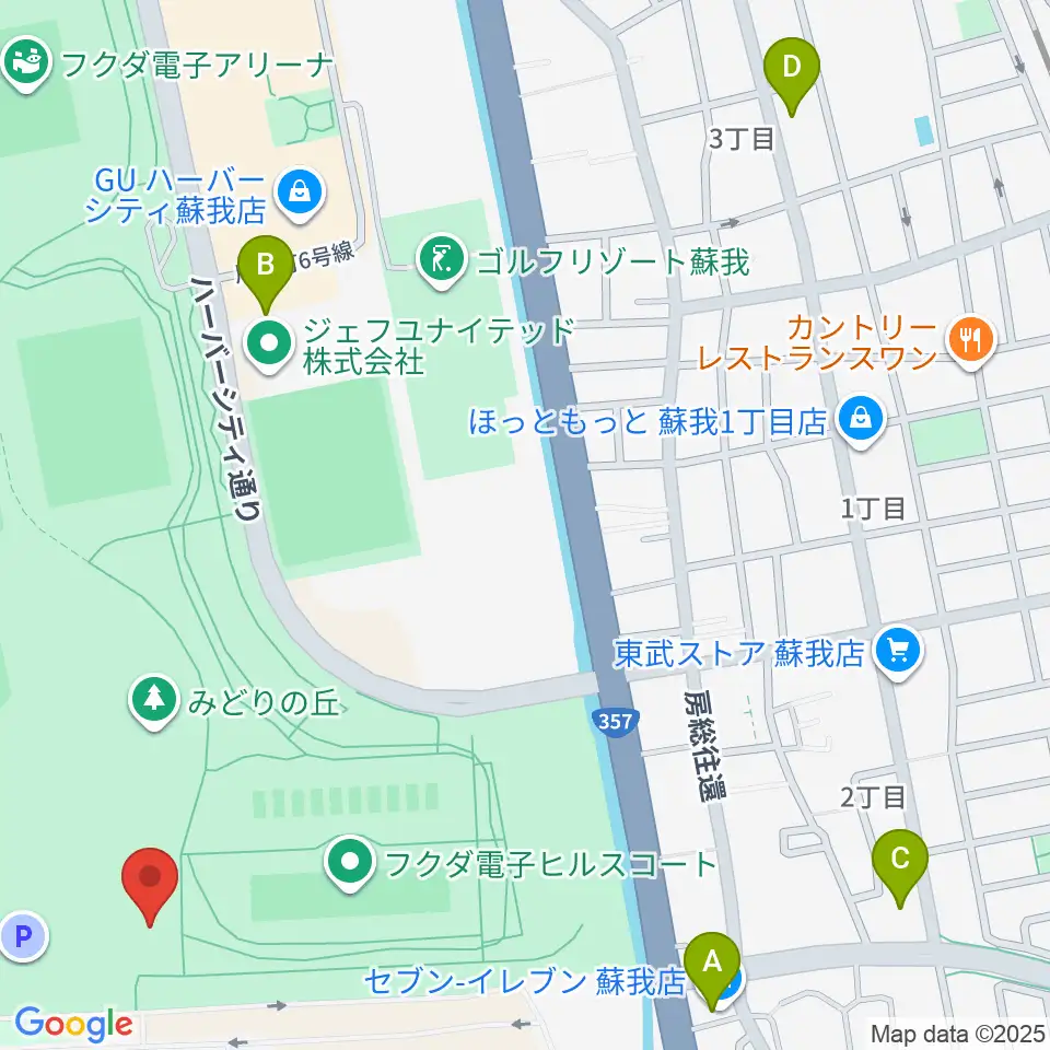 フクダ電子ボードエリア周辺のコンビニエンスストア一覧地図