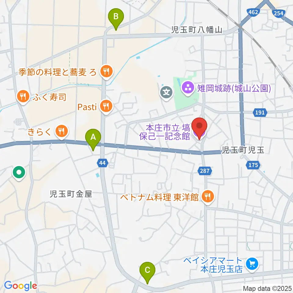 塙保己一記念館周辺のコンビニエンスストア一覧地図