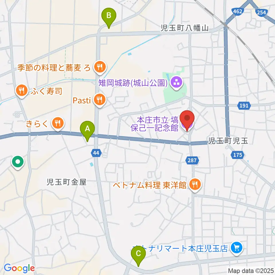 塙保己一記念館周辺のコンビニエンスストア一覧地図