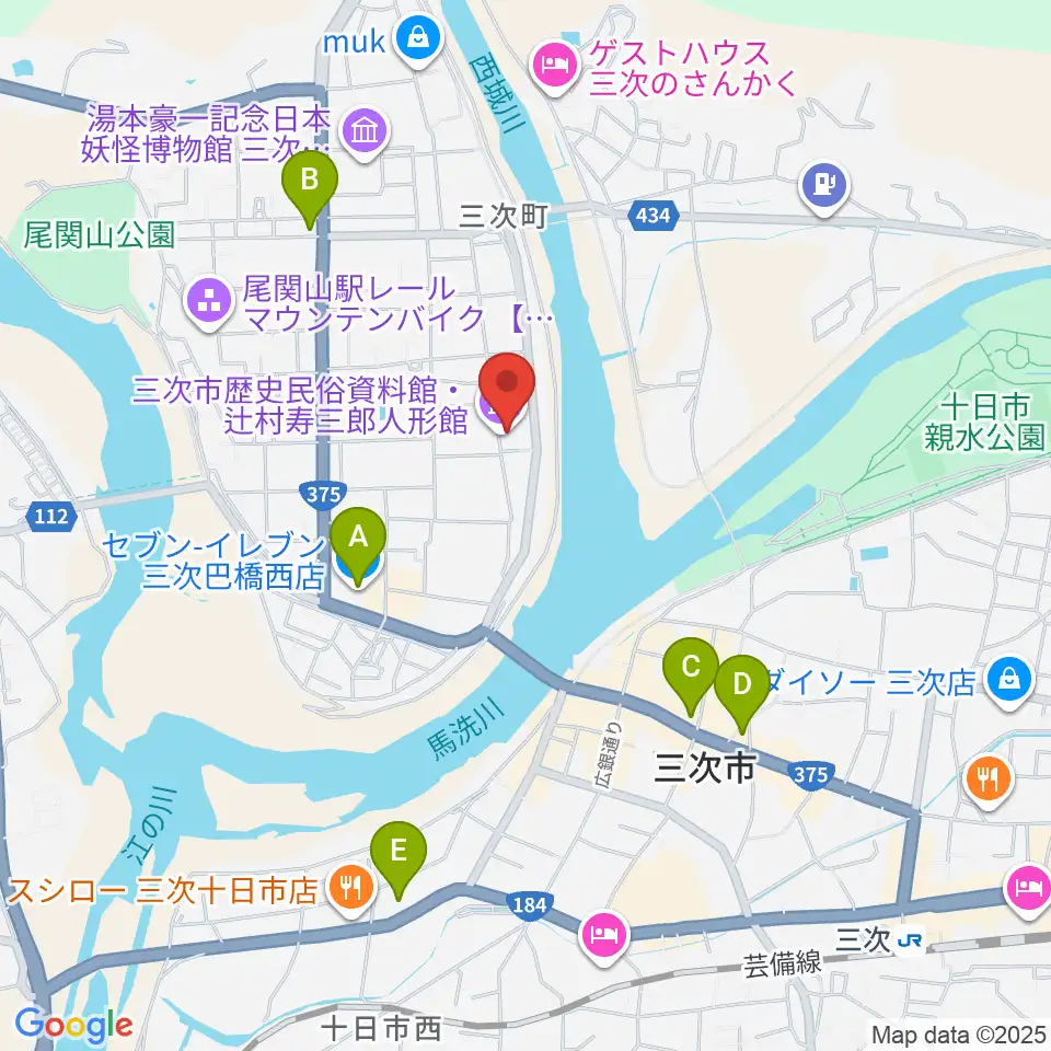 辻村寿三郎人形館周辺のコンビニエンスストア一覧地図