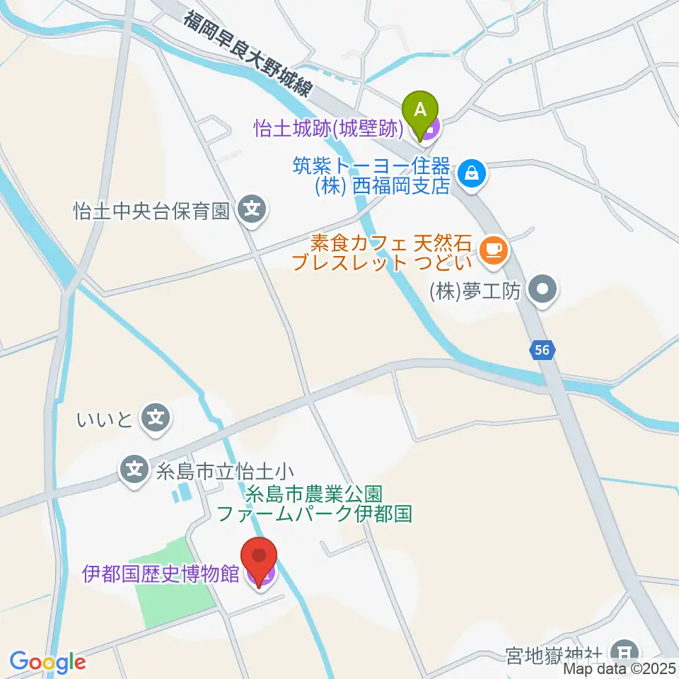 糸島市立伊都国歴史博物館周辺のコンビニエンスストア一覧地図
