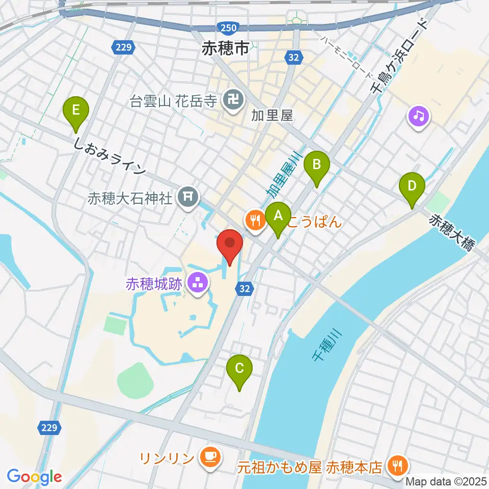 塩と義士の館赤穂化成ミュージアム周辺のコンビニエンスストア一覧地図