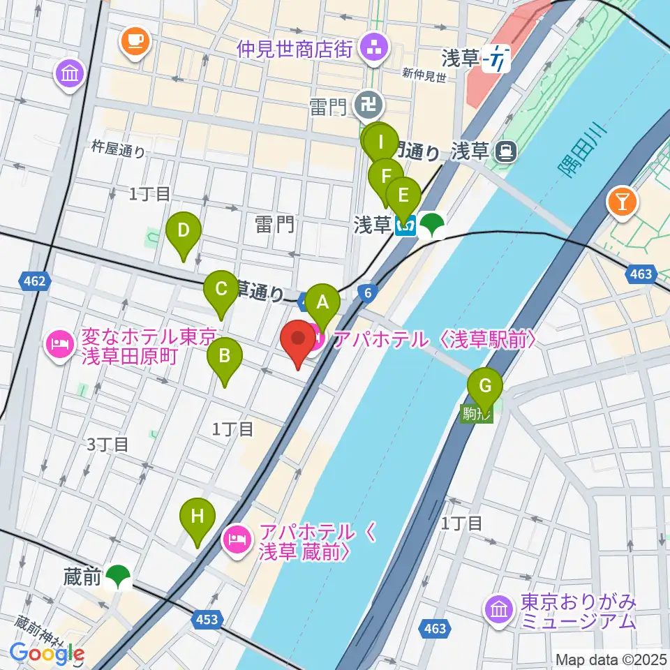 世界のカバン博物館周辺のコンビニエンスストア一覧地図