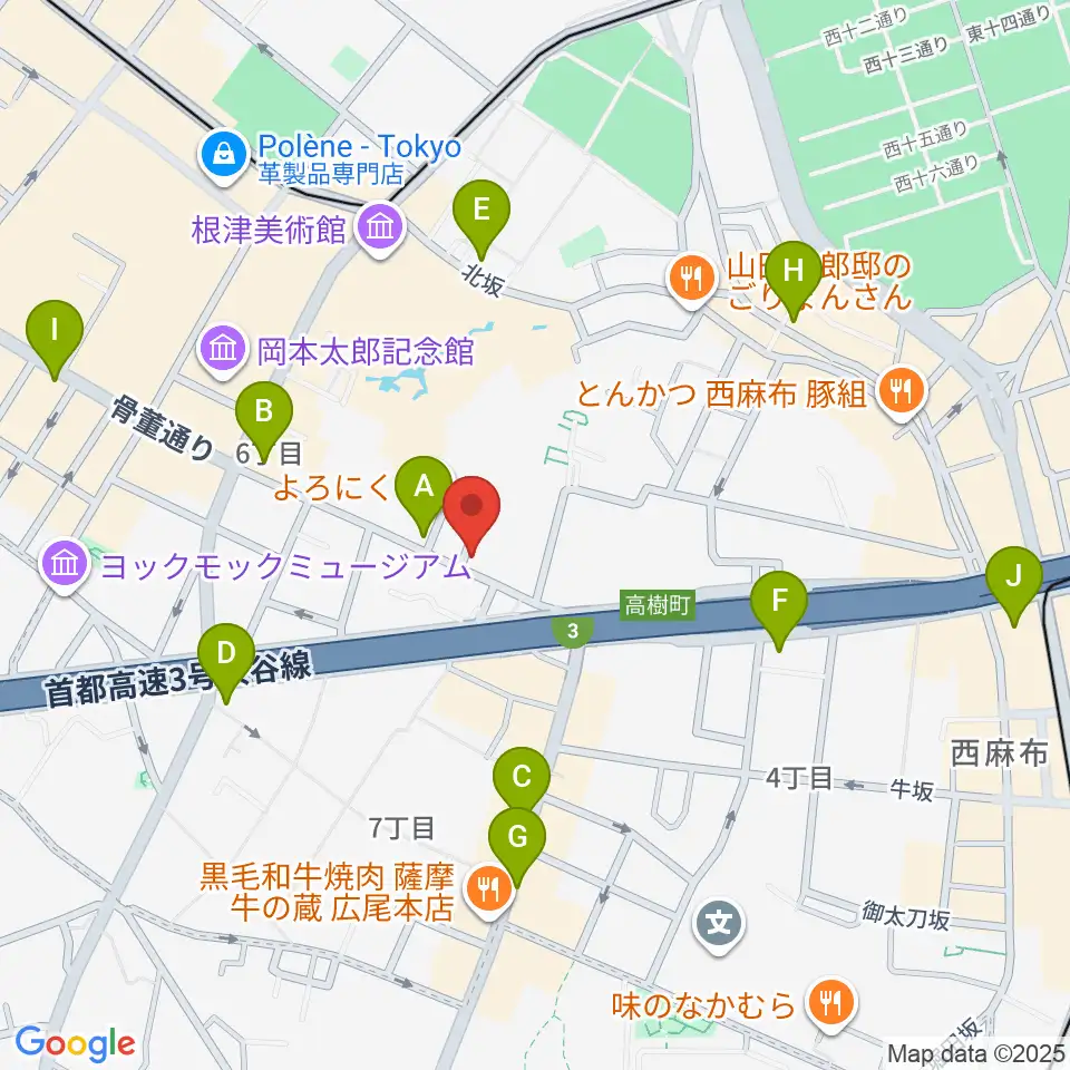 紅ミュージアム周辺のコンビニエンスストア一覧地図