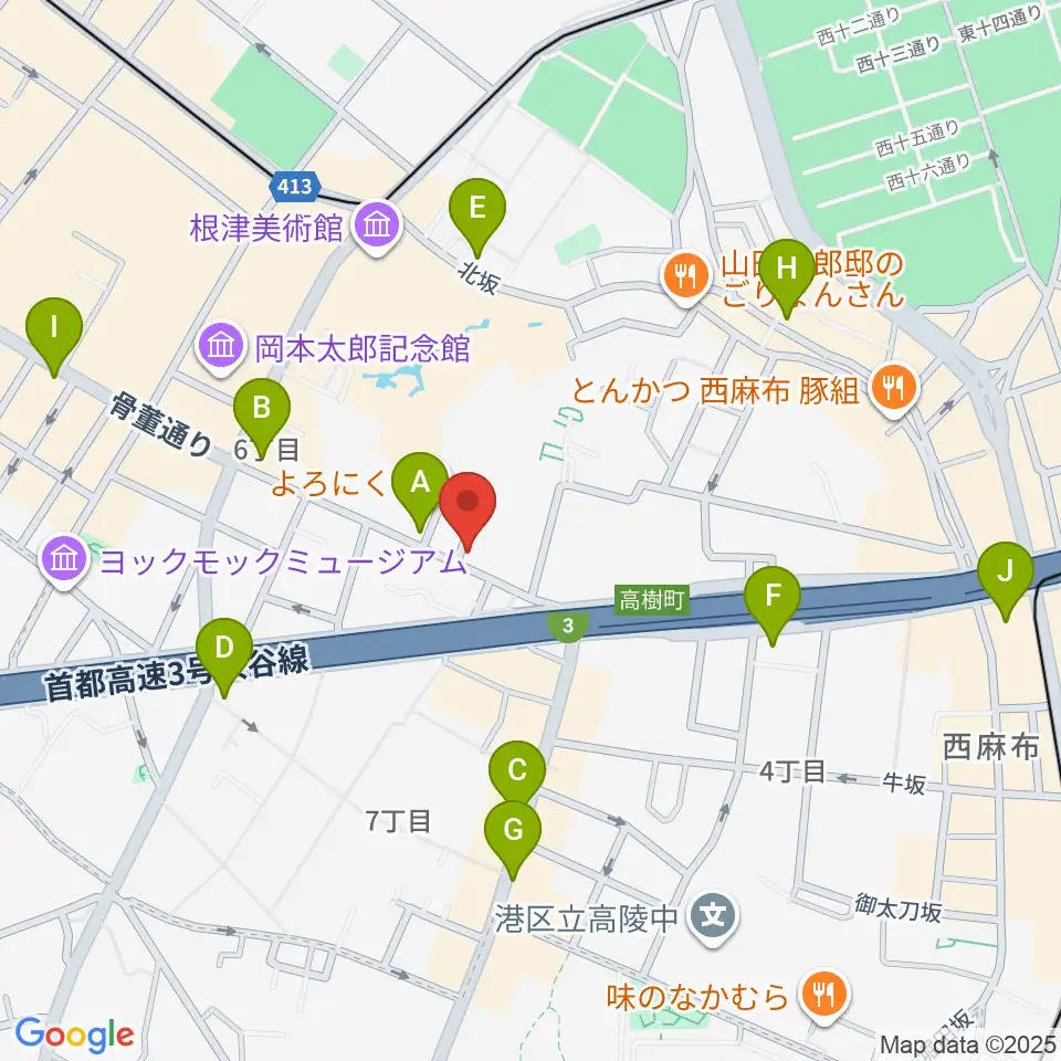 紅ミュージアム周辺のコンビニエンスストア一覧地図