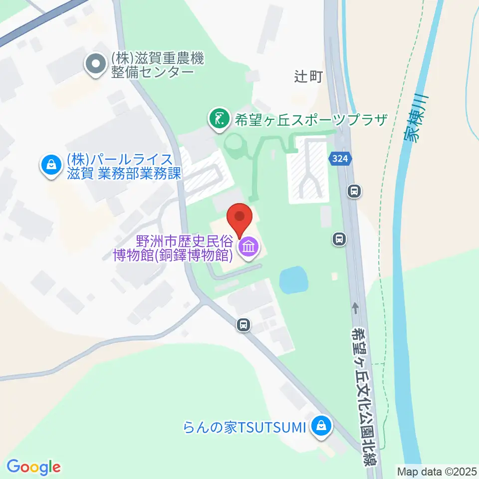 野洲市歴史民俗博物館周辺のコンビニエンスストア一覧地図