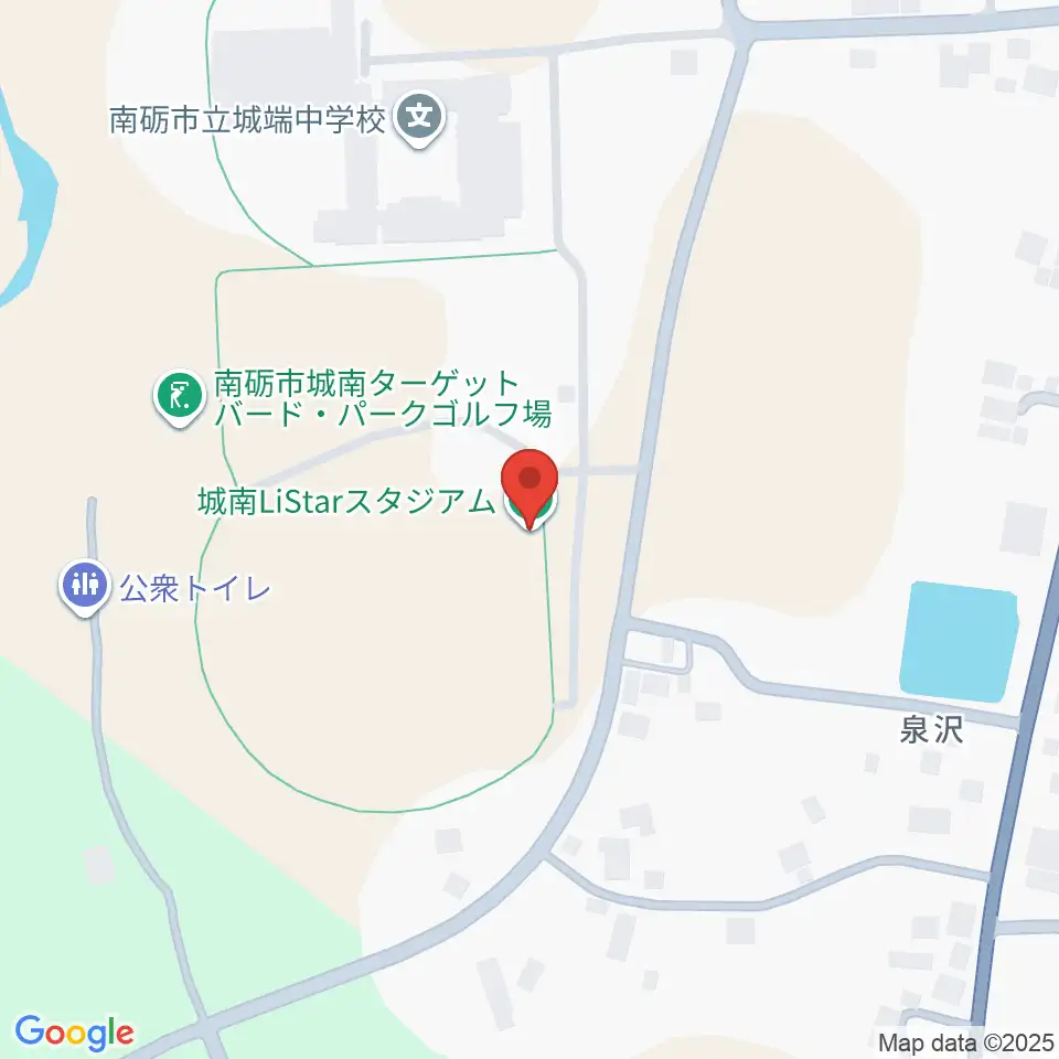 城南Li Starスタジアム周辺のコンビニエンスストア一覧地図
