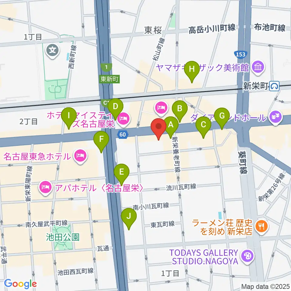 CBCホール周辺のコンビニエンスストア一覧地図