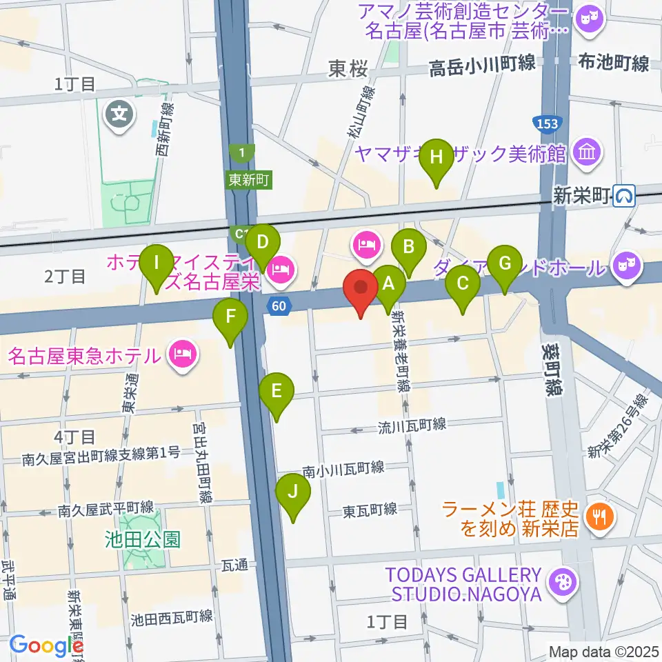 CBCホール周辺のコンビニエンスストア一覧地図