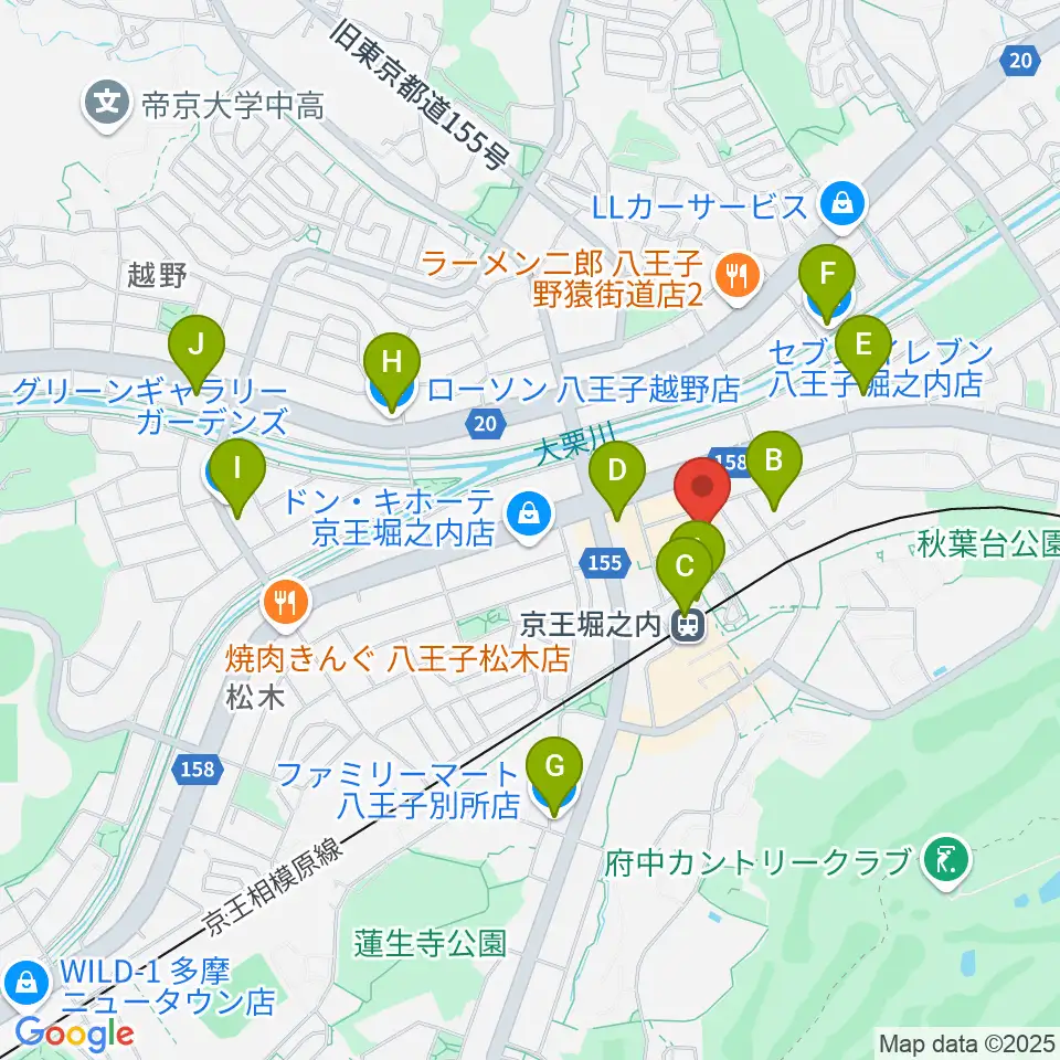 パンキースタジオ周辺のコンビニエンスストア一覧地図