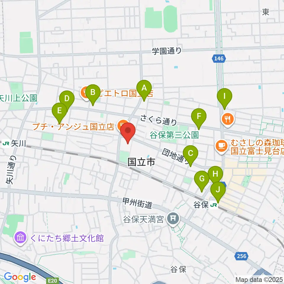 FSXアリーナ周辺のコンビニエンスストア一覧地図