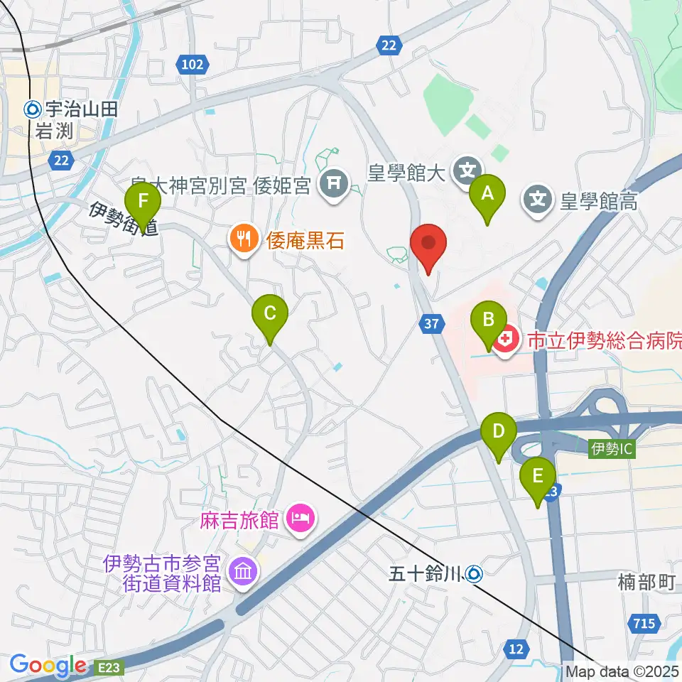 佐川記念神道博物館周辺のコンビニエンスストア一覧地図