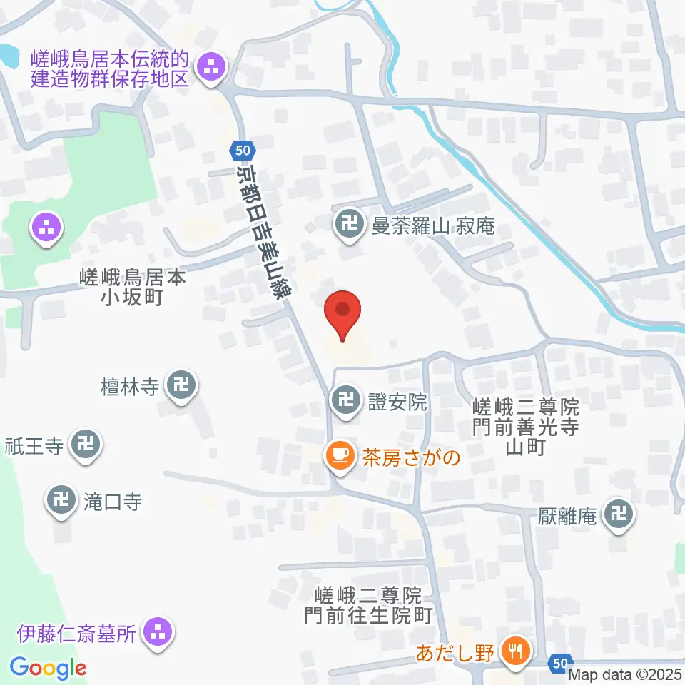 博物館さがの人形の家周辺のコンビニエンスストア一覧地図