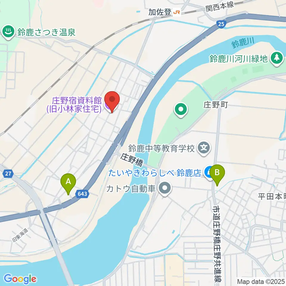 庄野宿資料館周辺のコンビニエンスストア一覧地図