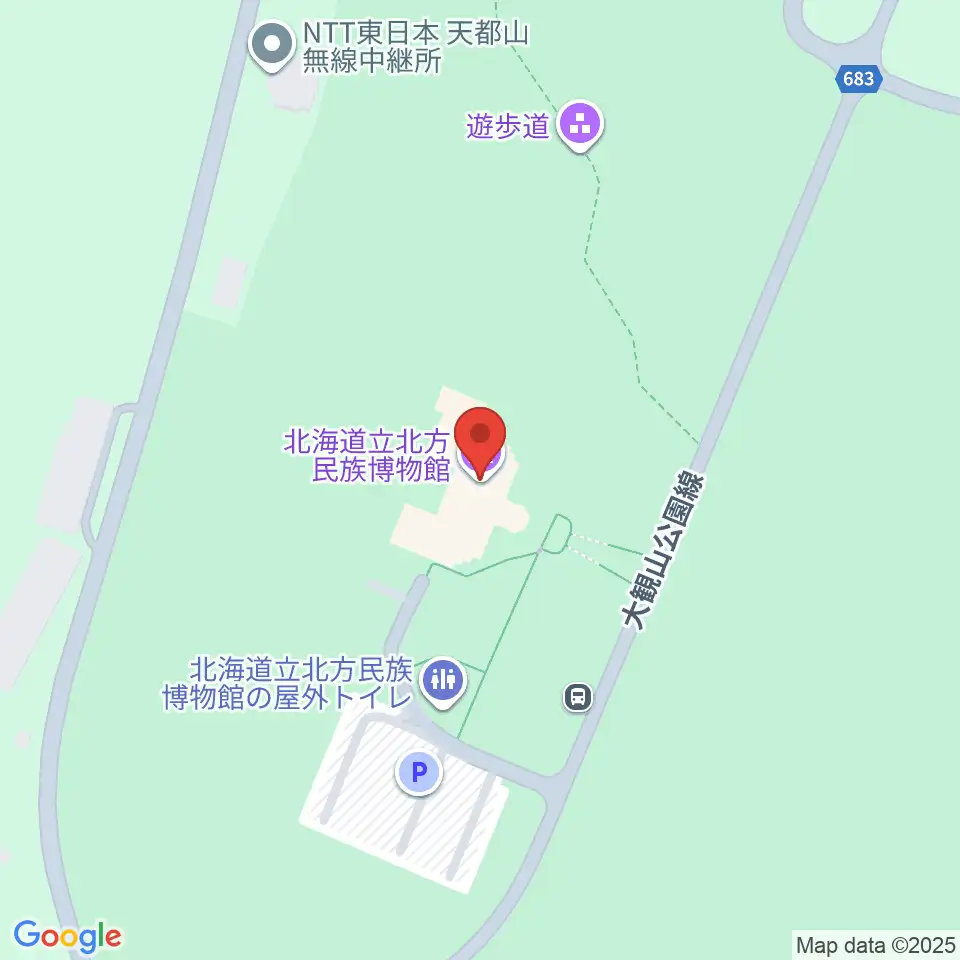 北海道立北方民族博物館周辺のコンビニエンスストア一覧地図