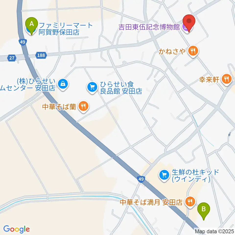 吉田東伍記念博物館周辺のコンビニエンスストア一覧地図