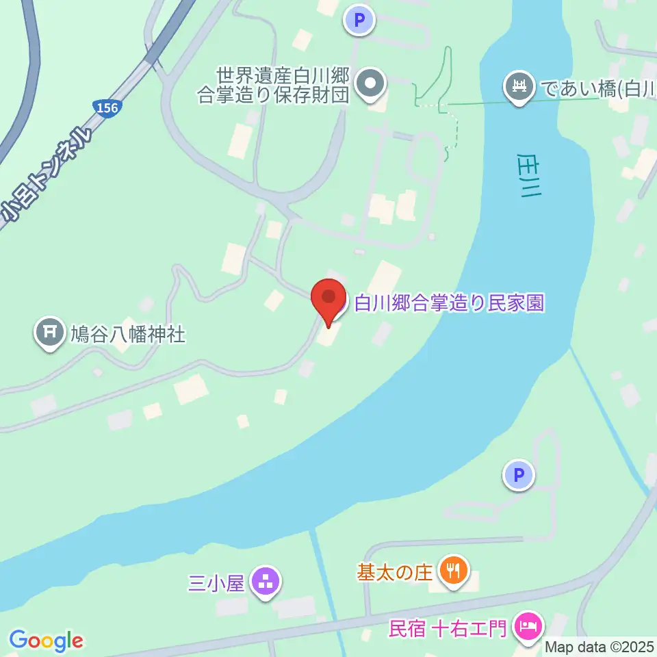 白川郷合掌造り民家園周辺のコンビニエンスストア一覧地図