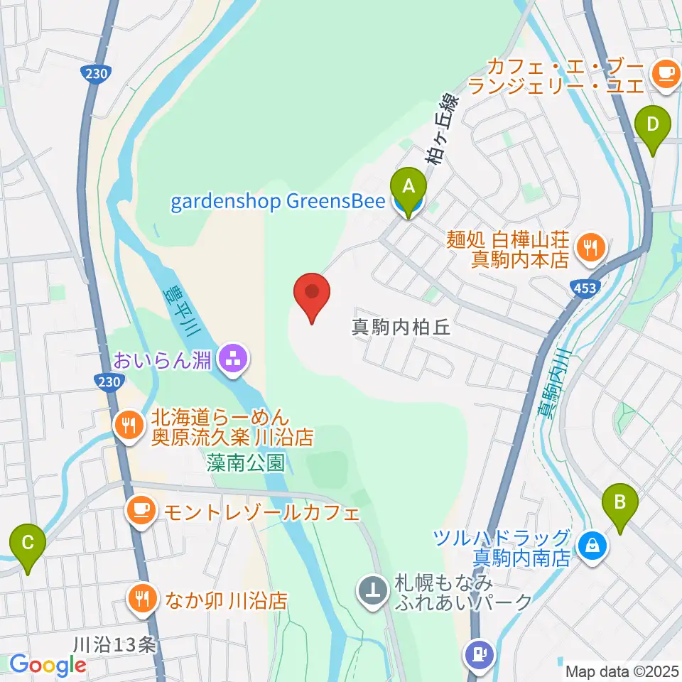 北海道青少年会館Compass周辺のコンビニエンスストア一覧地図