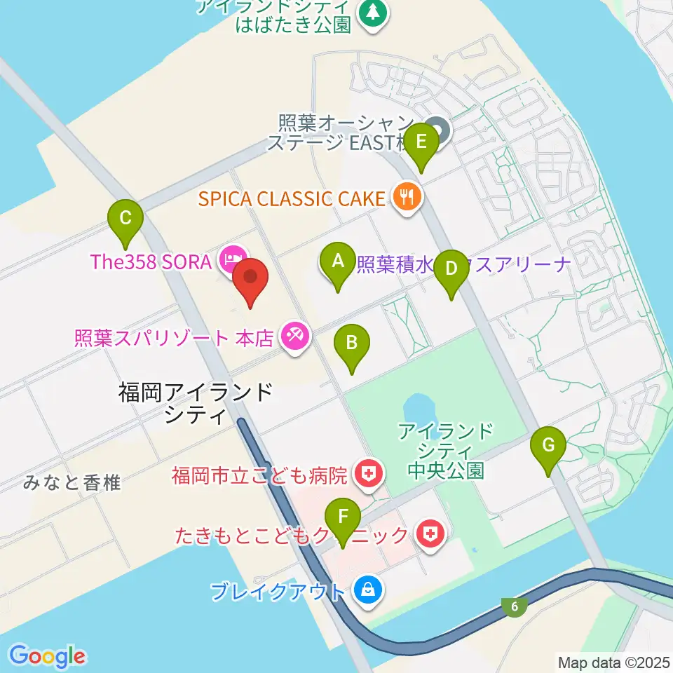シアターそらとうみ周辺のコンビニエンスストア一覧地図