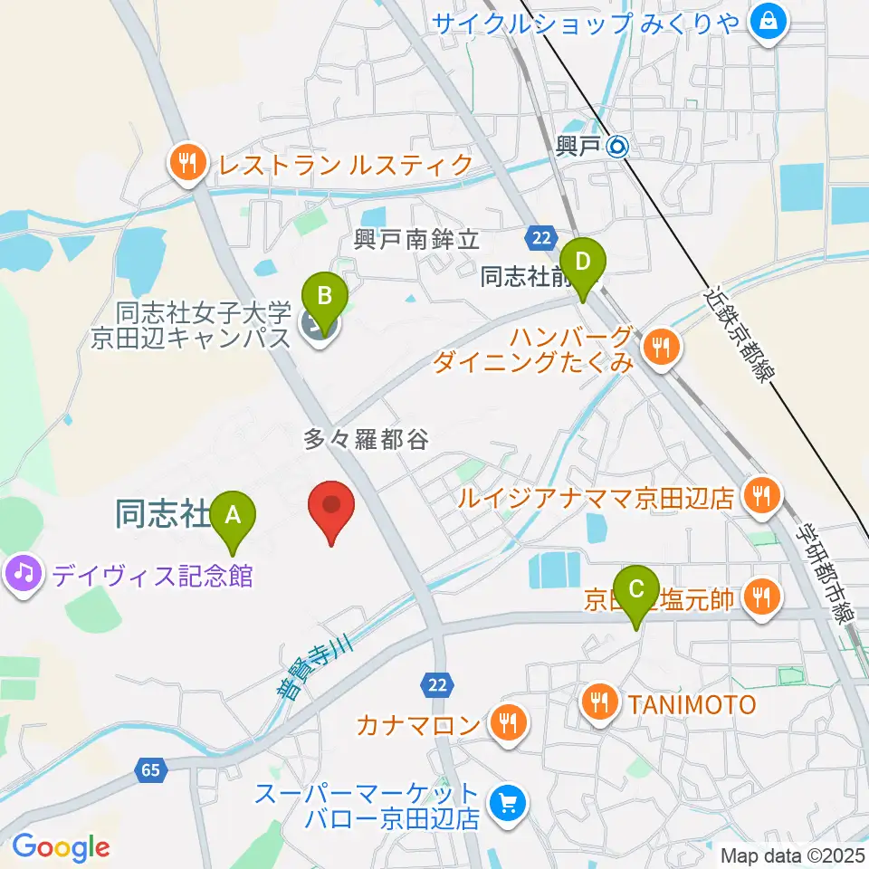 同志社大学歴史資料館周辺のコンビニエンスストア一覧地図