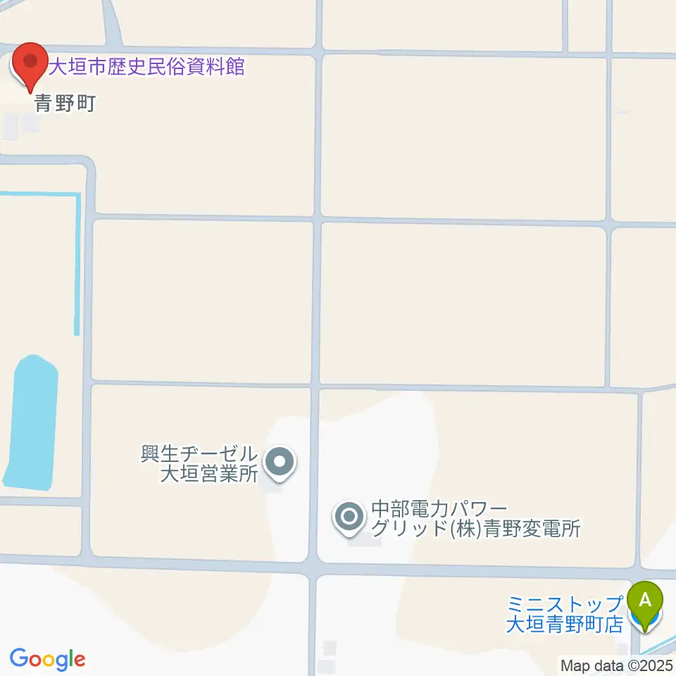大垣市歴史民俗資料館周辺のコンビニエンスストア一覧地図