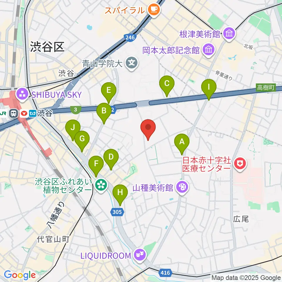 國學院大學博物館周辺のコンビニエンスストア一覧地図