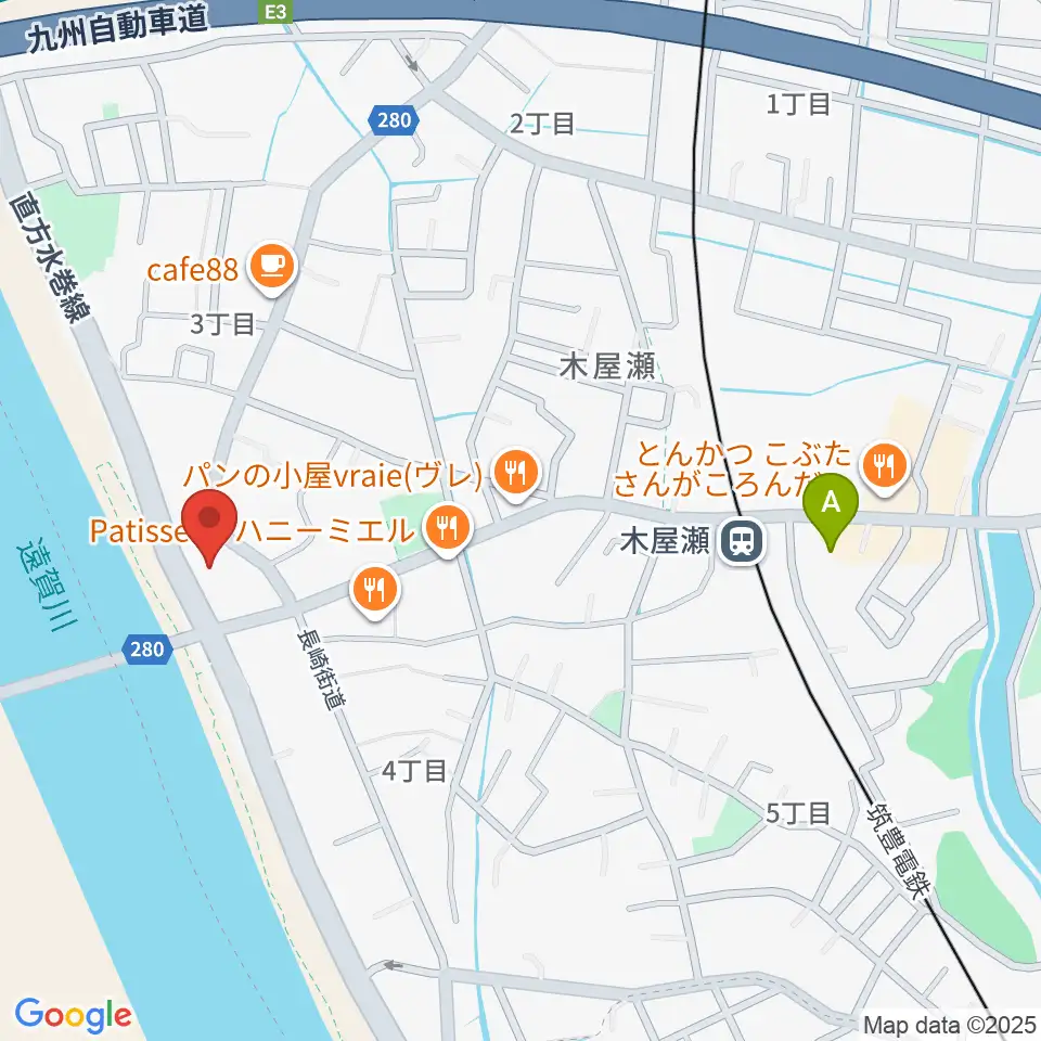 北九州市立長崎街道木屋瀬宿記念館周辺のコンビニエンスストア一覧地図