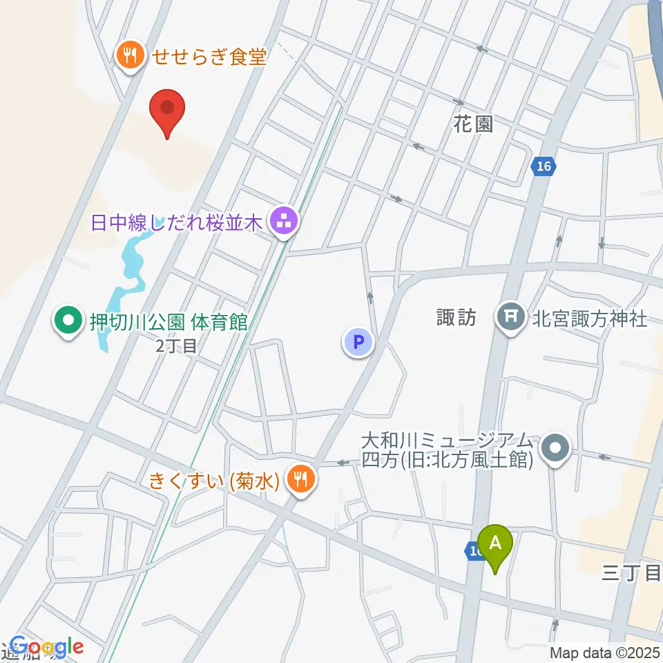 押切川公園レゾナックスポーツ広場周辺のコンビニエンスストア一覧地図