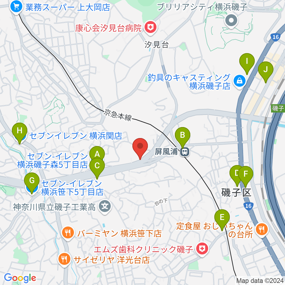 Studio YAYA周辺のコンビニエンスストア一覧地図