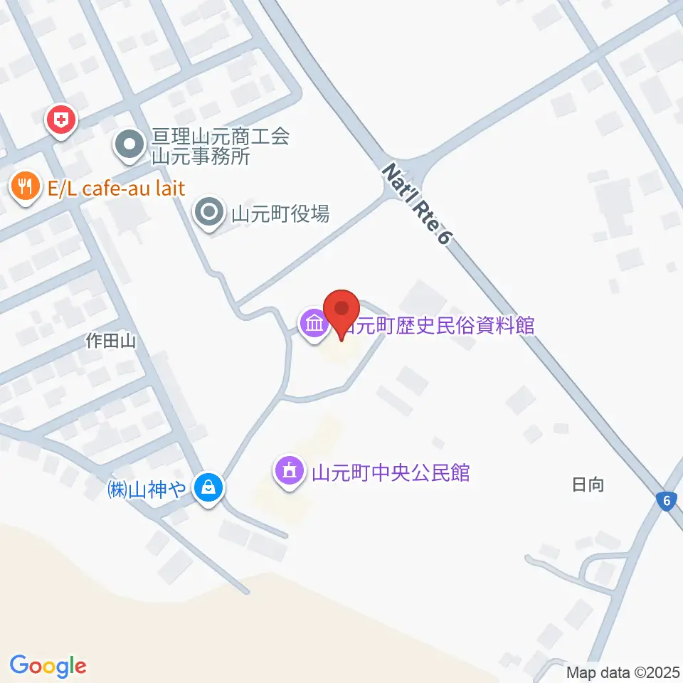 山元町歴史民俗資料館周辺のコンビニエンスストア一覧地図