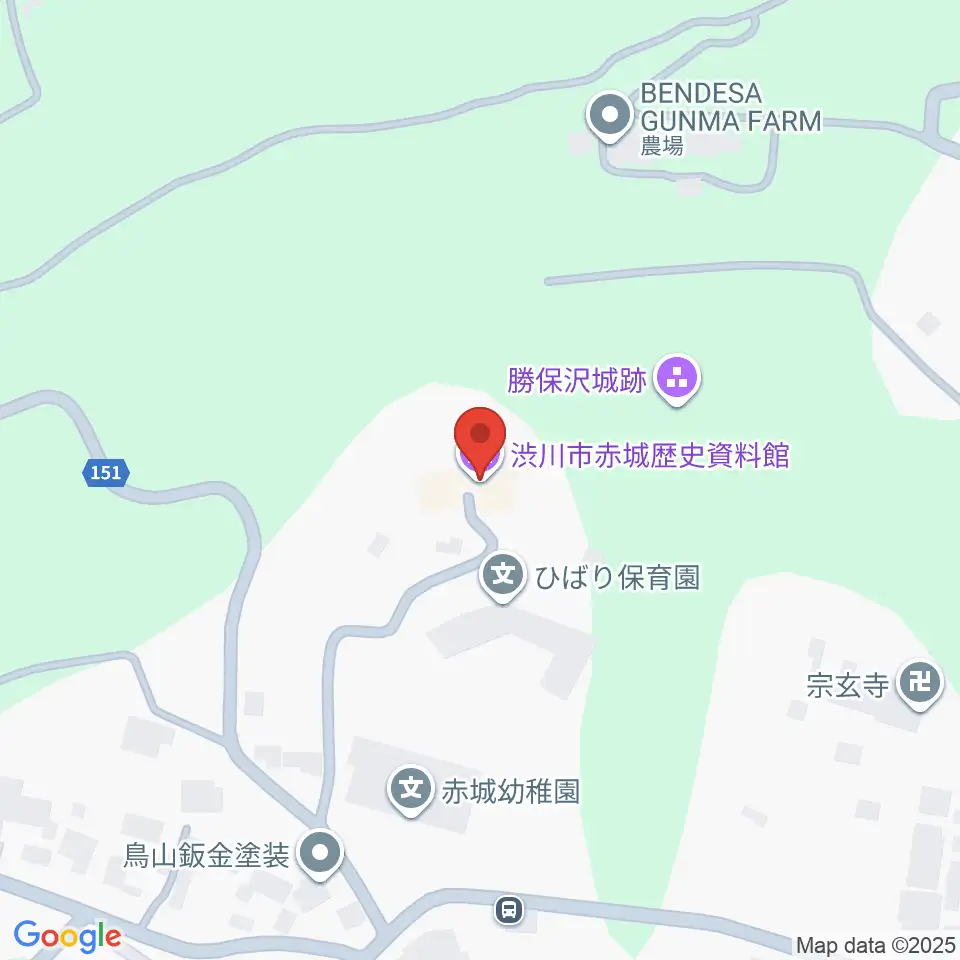 渋川市赤城歴史資料館周辺のコンビニエンスストア一覧地図