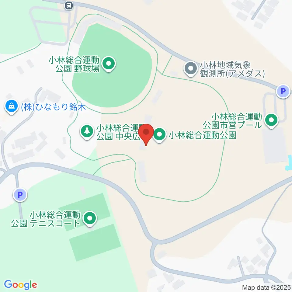 ひいらぎ陸上競技場周辺のコンビニエンスストア一覧地図