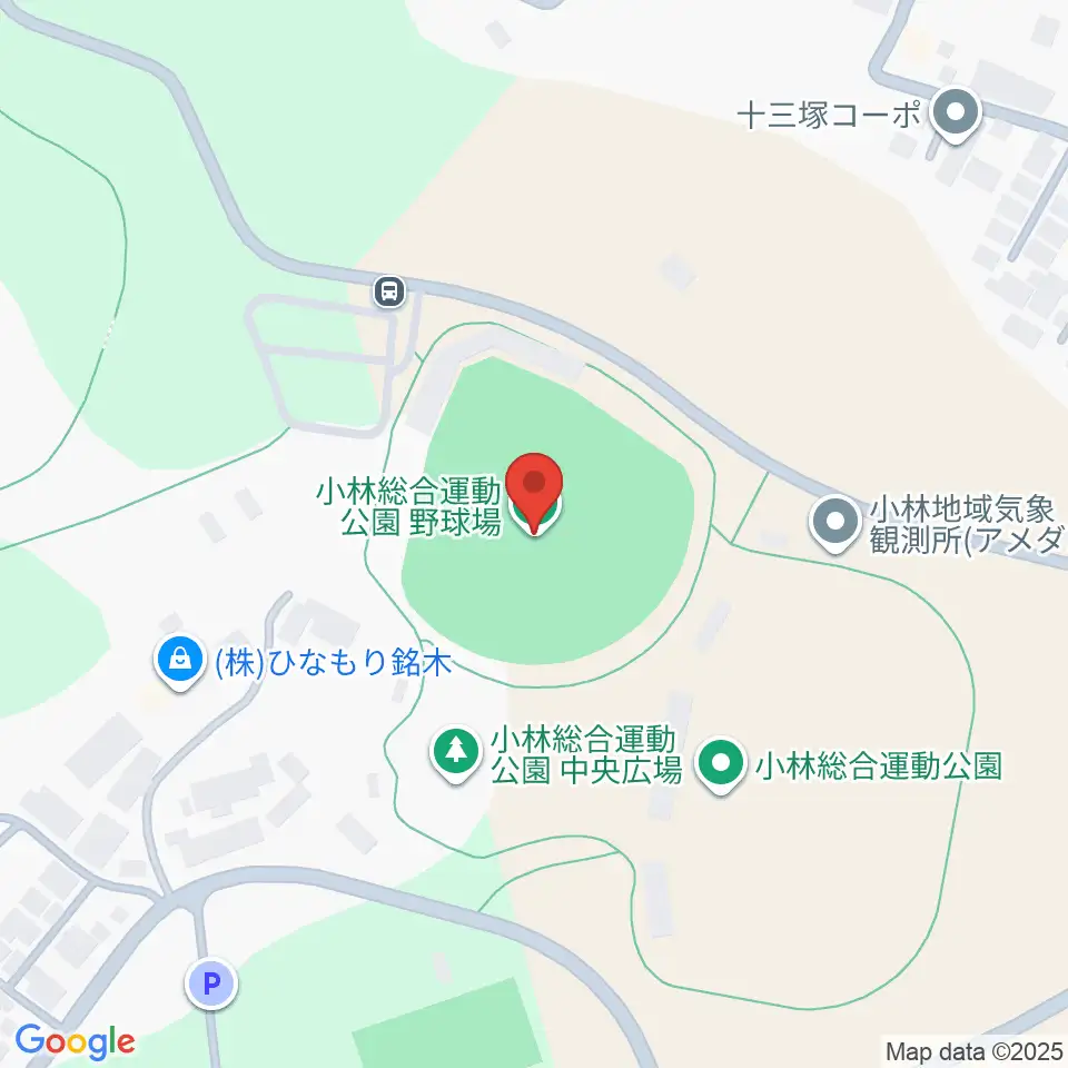 ひいらぎ野球場周辺のコンビニエンスストア一覧地図