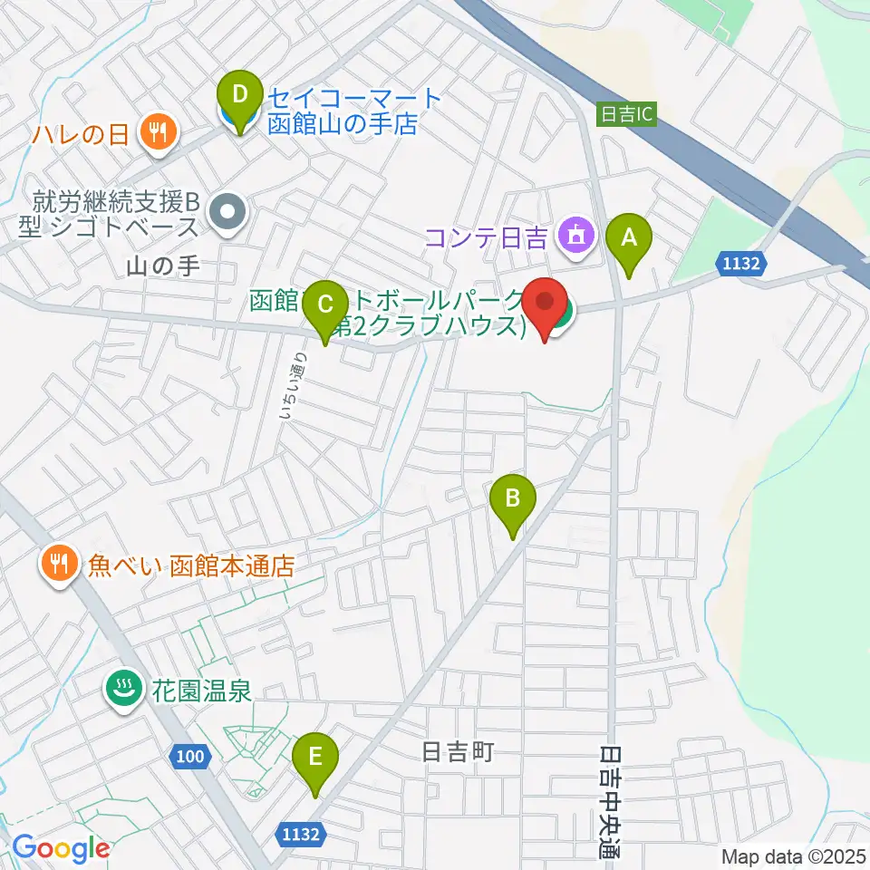 うみしんフットボールパーク周辺のコンビニエンスストア一覧地図
