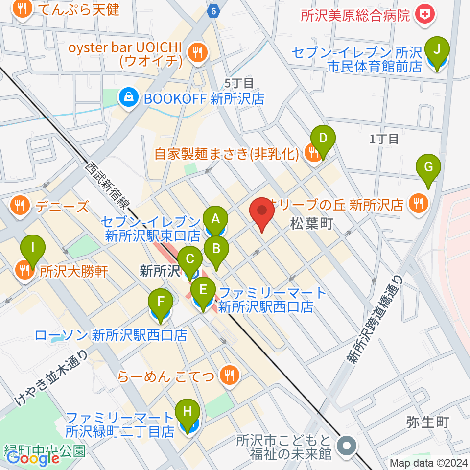 スタジオネイブ周辺のコンビニエンスストア一覧地図