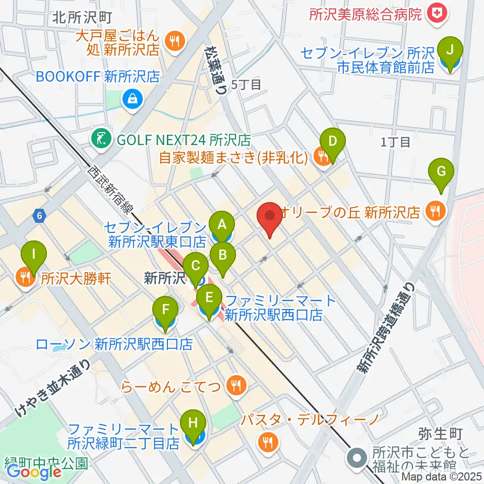 スタジオネイブ周辺のコンビニエンスストア一覧地図