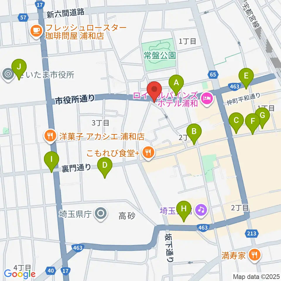 キャッツアイ周辺のコンビニエンスストア一覧地図