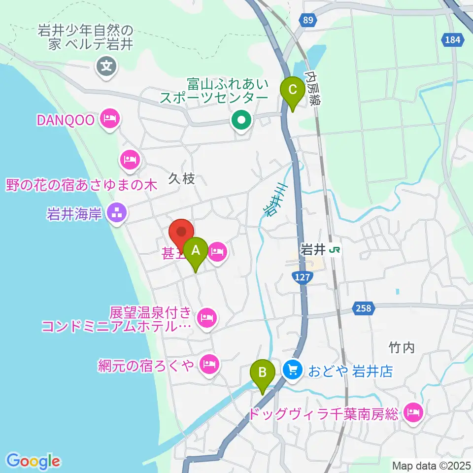 いとうRYO周辺のコンビニエンスストア一覧地図