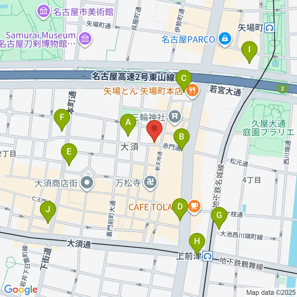 スタジオスピーク周辺のコンビニエンスストア一覧地図