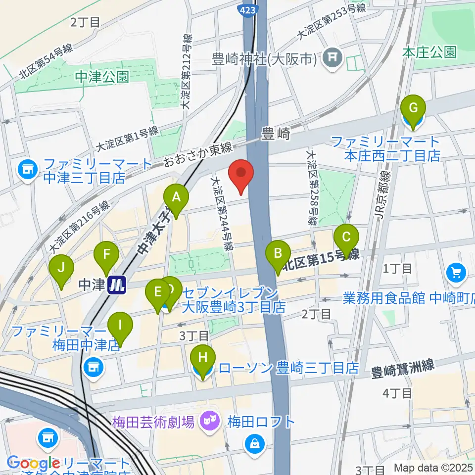三和レコーディングスタジオ周辺のコンビニエンスストア一覧地図