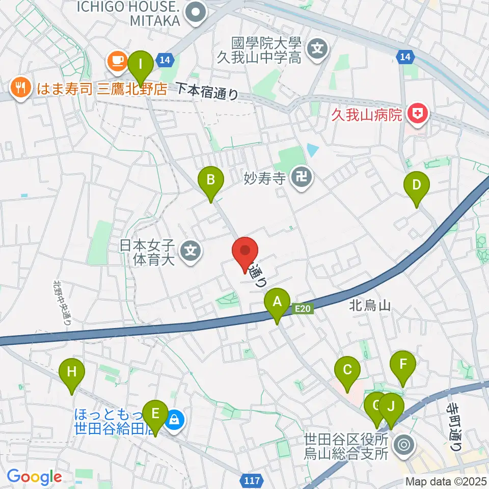 BS&T Studio周辺のコンビニエンスストア一覧地図