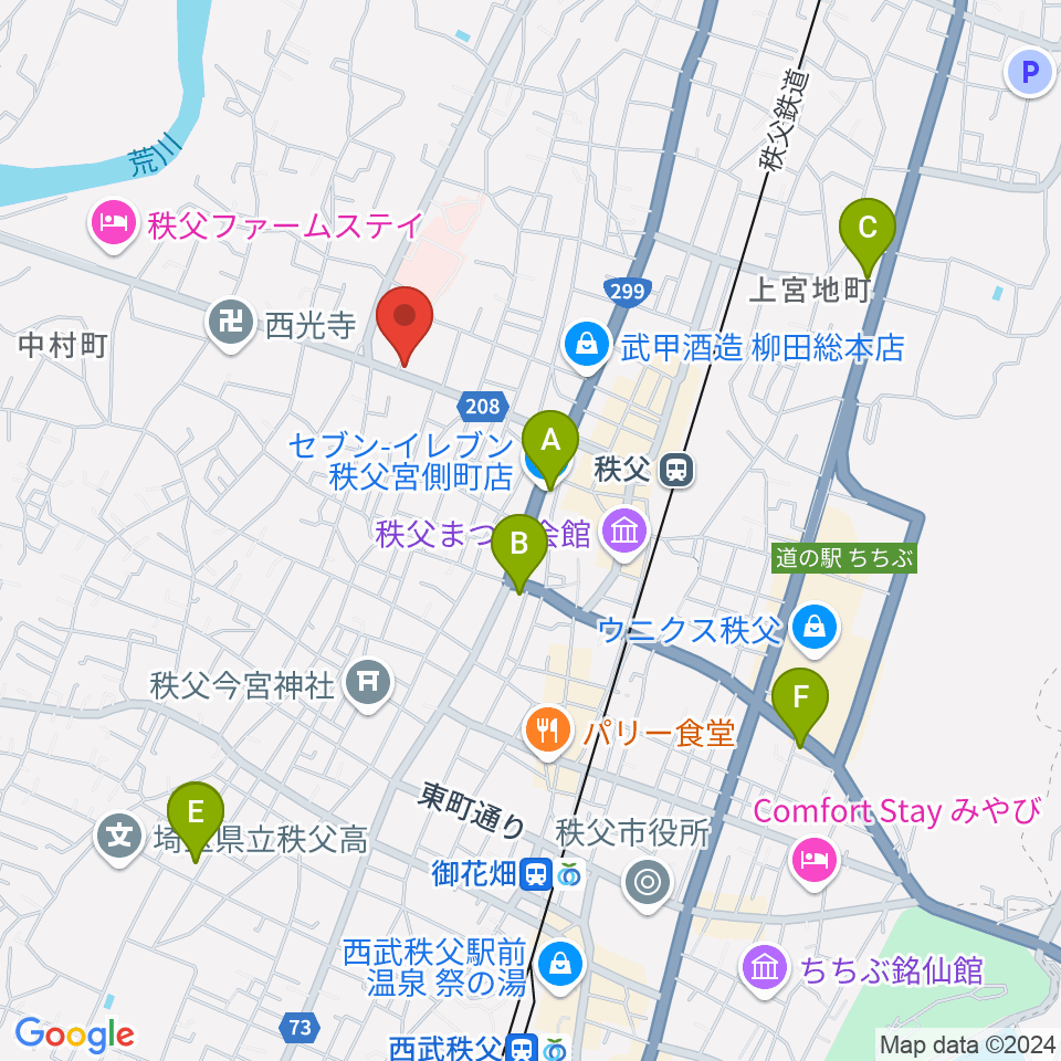 STUDIO JOY周辺のコンビニエンスストア一覧地図